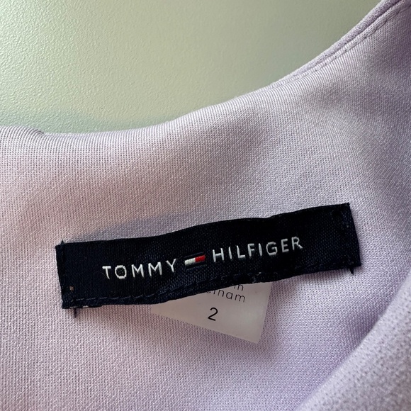 Tommy Hilfiger Purple and Black Wide Stripe Shift Dress | Size 2 - Picture 8 of 11